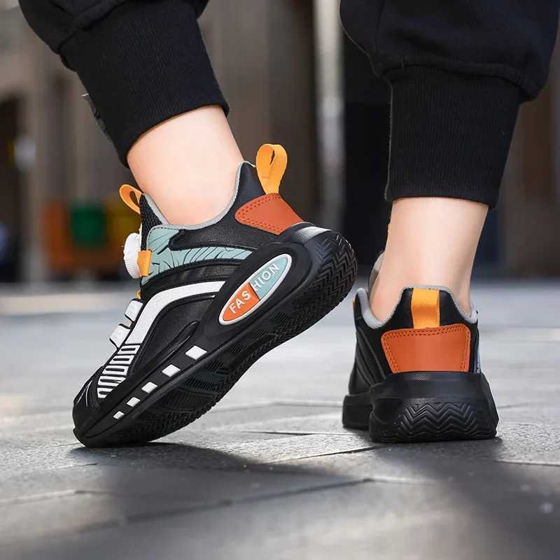 New childrens autumn sports shoes waterproof swimming button fashionable casual shoes for boys and girls lightweight running M250103