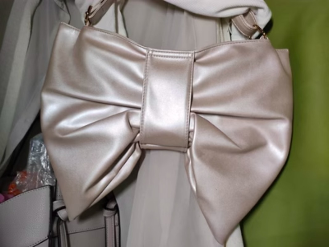 Fashion Chic PU Bow Shoulder Personality Lolita Elegant Totes For Women JK Uniform Underarm Crossbody Bag 2025