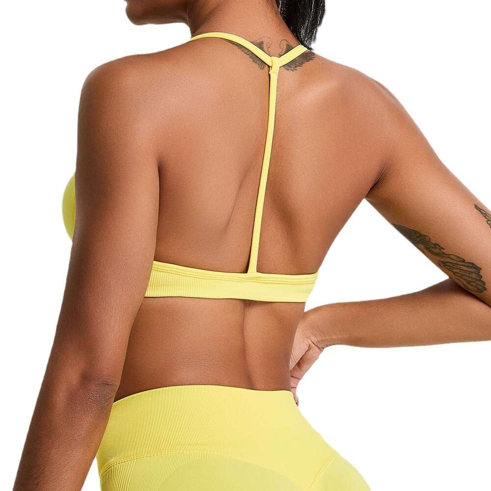 Yoga Clothes High Waist Fitness Leggings Yoga Vest New Seamless Vest For Female Workers, Beautiful Back Sports Yoga Bra, Running Speed Drying Fitness 