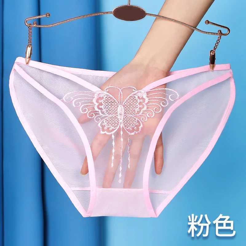 Fully Transparent Panties Women Sexy New 2024 New Hollow Butterfly Low-Rise Briefs Seamless Female LingerieXJ250103