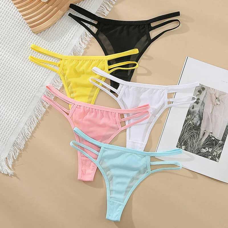 Thin mesh sexy lingerie womens cotton crotch hollow seamless underwear low waist underwear W250103