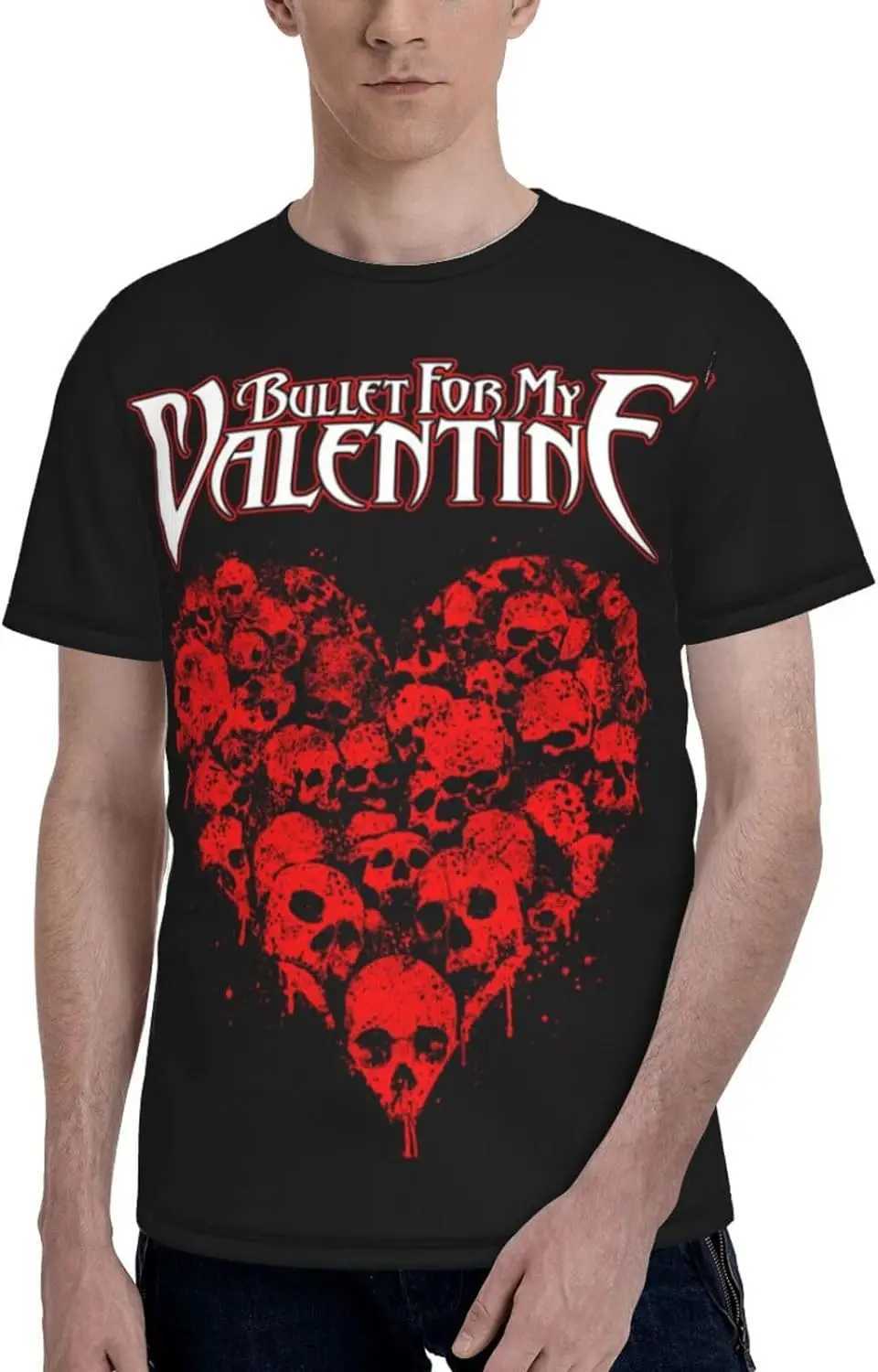 Bullet for My Valentine T Shirt Mens Fashion Tee Summer O-Neck Short Sleeves ClothesXJ240102