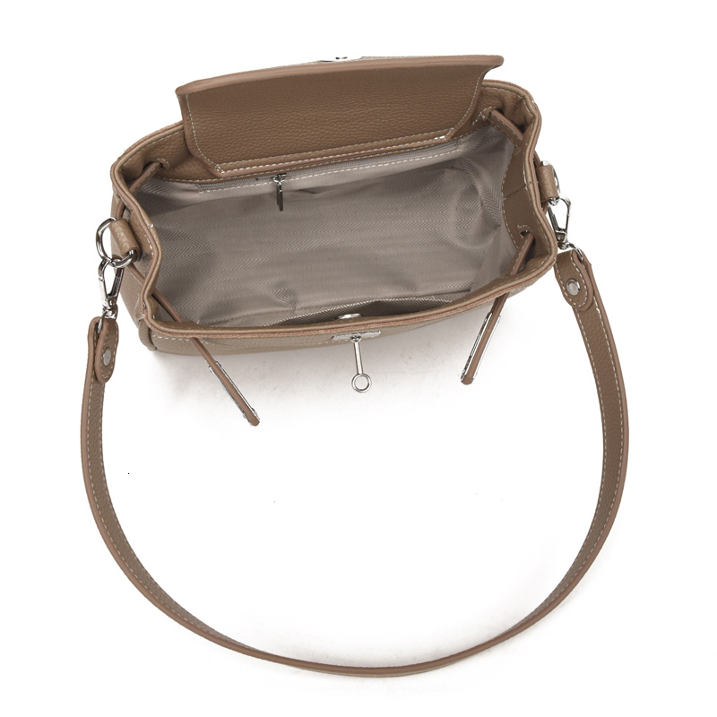 Women Cowhide Genuine Leather Crossbody Bag Lady Fashion Retro Underarm Bags Female Designer Shoulder Handbag For Ladies