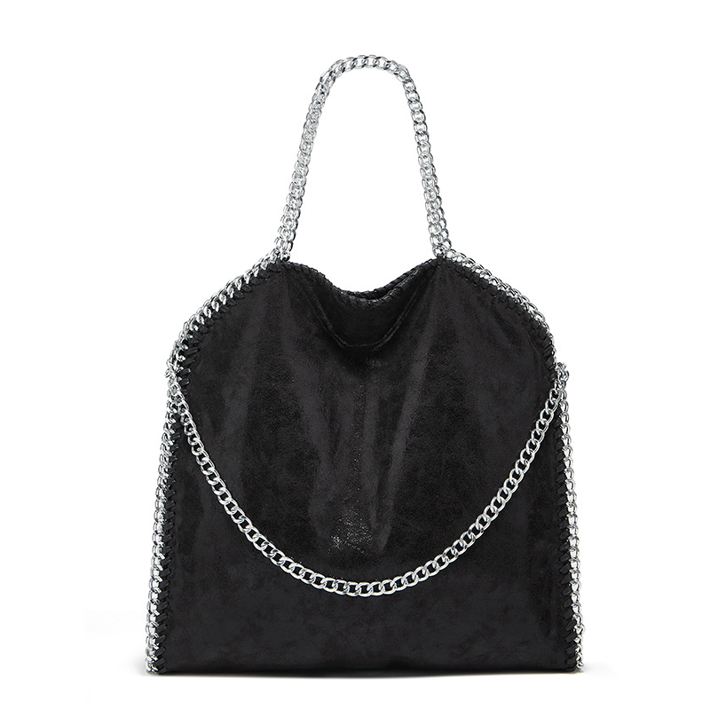 New chain bag fashion handbag simple folding women's bag shoulder bag casual messenger bag