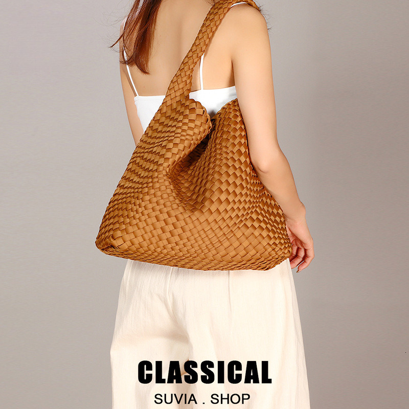 Hand-woven Bag Women Designer Fashion Pu Leather Large Capacity Handbag Luxury Bag