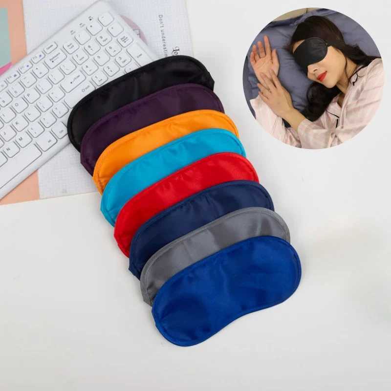 1PC Silk Eye Mask Eyeshade Cover Shade Soft Blindfold Travel Eyepatch Natural Sleeping Eye Patch Sleep Mask Women MenXJ250103
