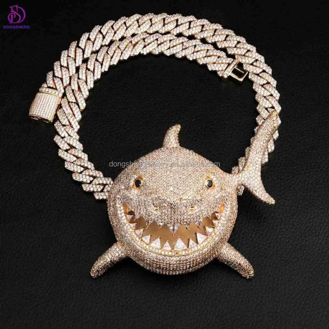 Factory Direct Sales Wholesale Price Customized Moissanite Dia Hip Hop Pendant Neck