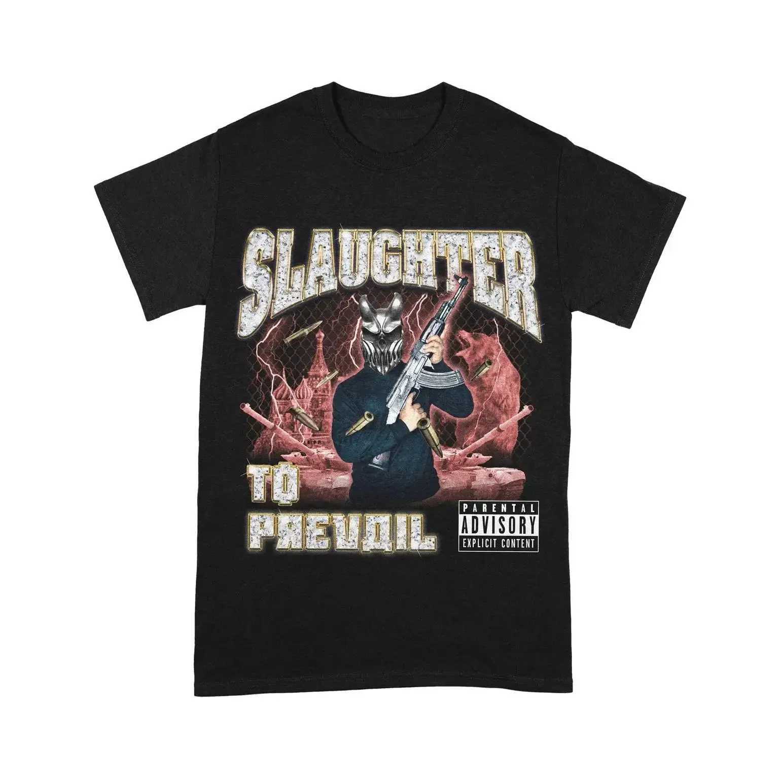 Russia Rock Heavy Mental SLAUGHTER TO PREVAIL T-shirt Mens Short Sleeve Tshirt Graphic Tee-shirt Harajuku Streetwear ShirtsXJ240102
