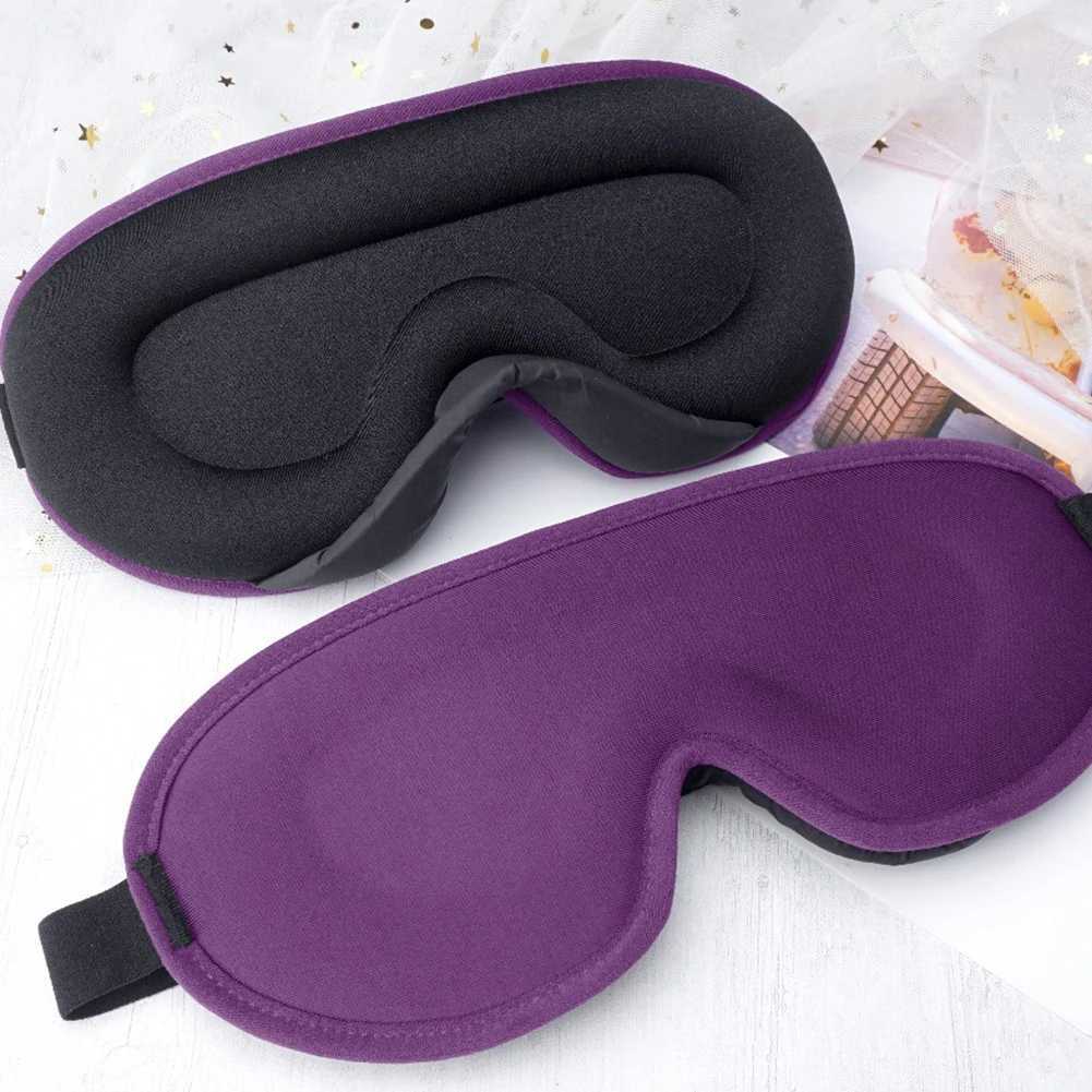 3D Memory Foam Silk Sleep Mask Soft Eye Patches Comfort Three Dimensiona Design Face Sleeping Mask Eyeshade Breathable Women MenXJ250103
