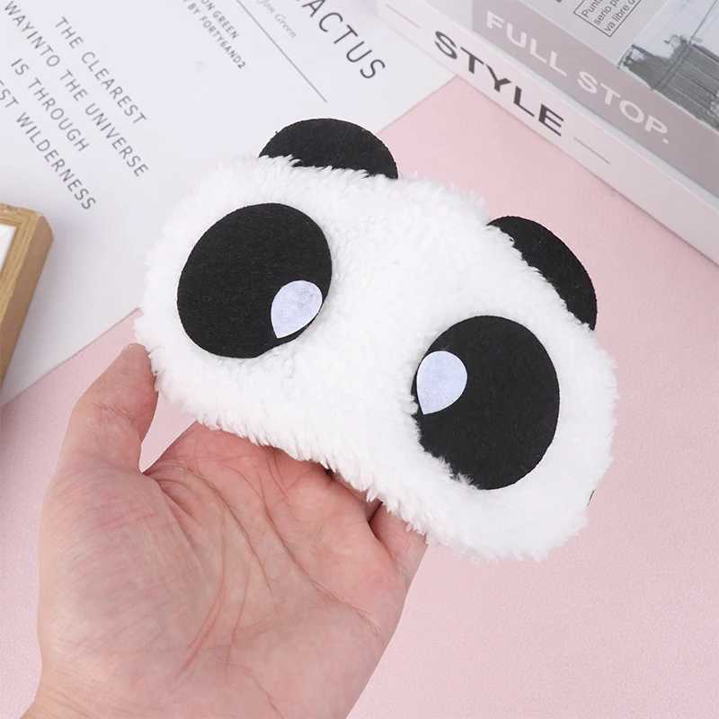 Kawaii P Panda Face Eye Mask Travel Sleeping Soft P Eyeshade Portable Sleeping Cover Eye Band Shade Rest EyepatchXJ250103