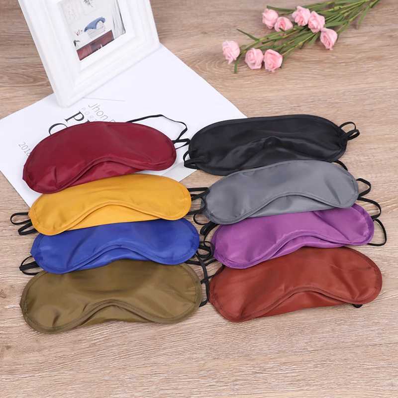 New Eye Masks Shade Patch Women Men Blindfold Travel Sleepmasker Soft Portable Eye Mask Black Fast Sleeping Eyeshade CoverXJ250103