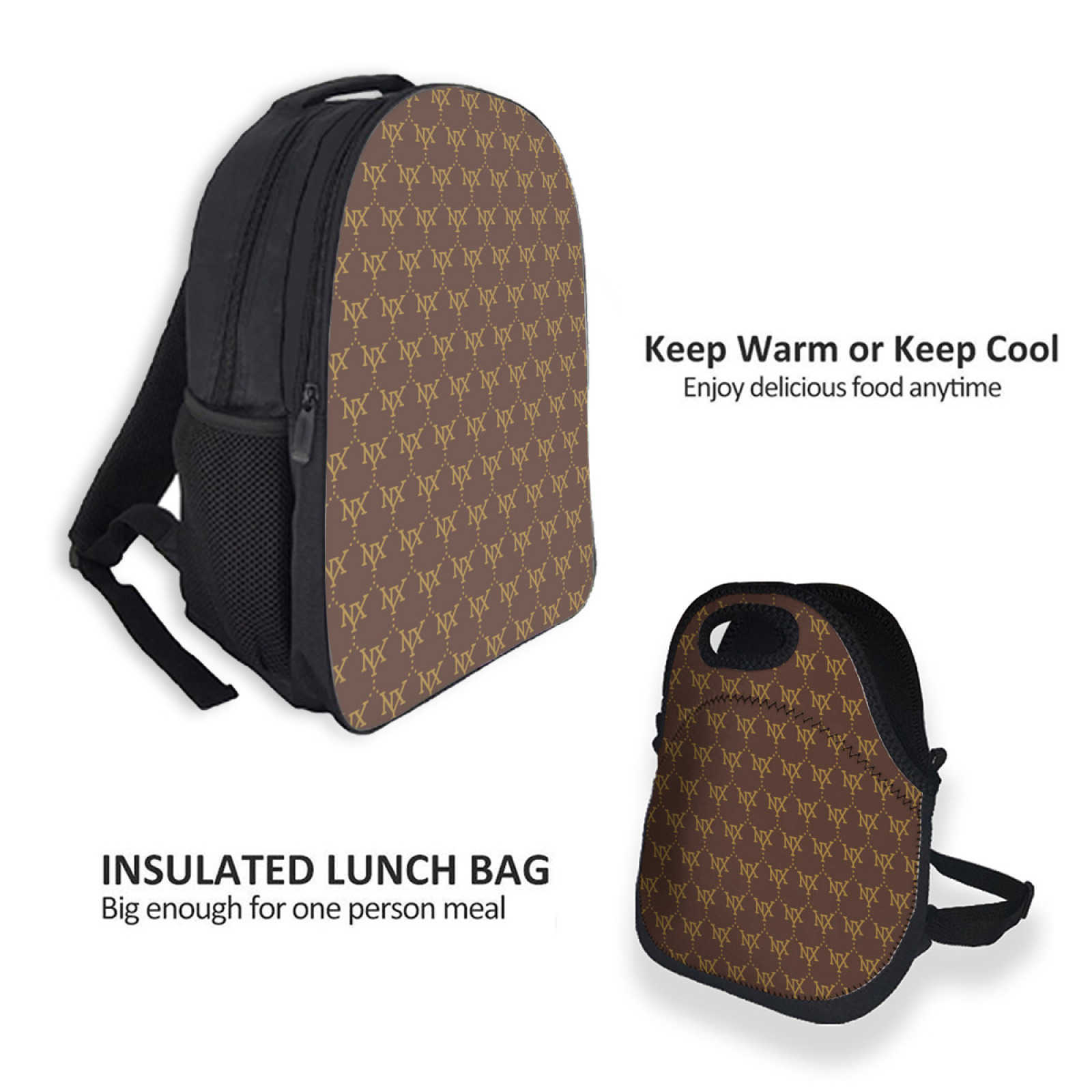 NXY Backpacks Bag Meal Package Suits Student Backpack Simple Fashion Large Capacity Oxford Backpack Short-term Travel Backpack College