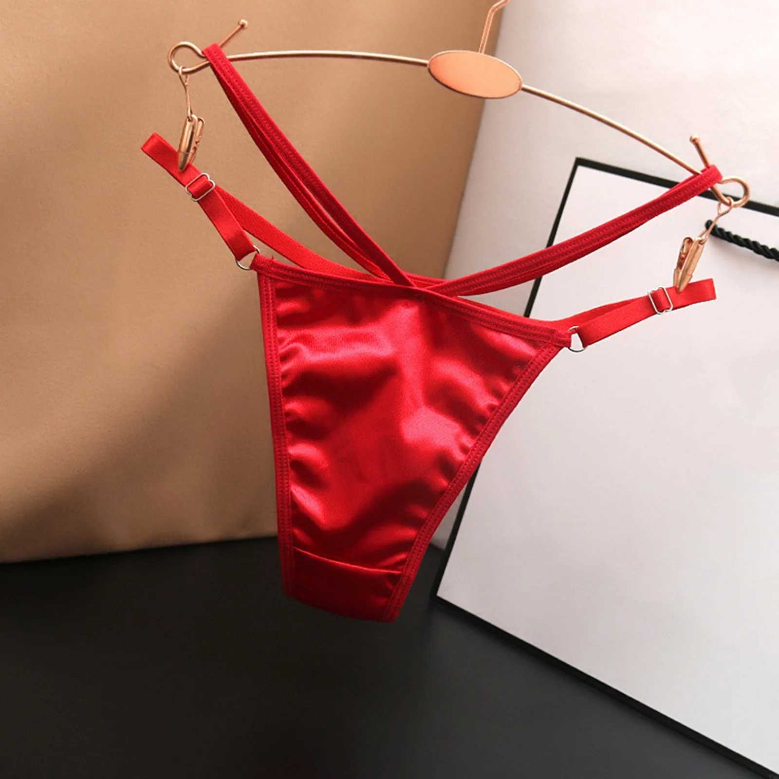 Underwear womens thong seamless adjustable shoulder strap pearl soft thin underwear size one invisible breathable sexy underwear W250103