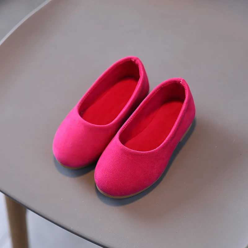 Pink party shoes childrens light Mary Jens showcases new spring baby girl with simple British round toe covering toes for wedding M250103