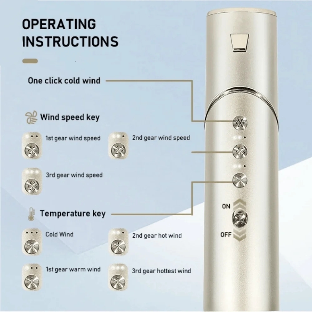 110000 RPM High-Speed Hair Brush 7 in 1 hair styler Auto-Wrap Curlers Blow Dryer Fast Drying Multi Styler hot air brush