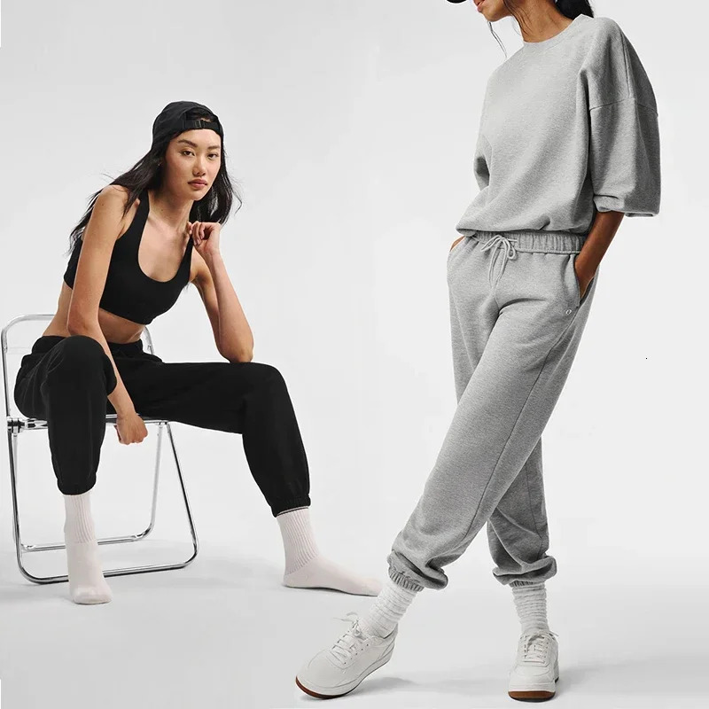 Goddess Yoga Accolade Sports Fashion Letter High Quality Cotton Loose Fiess Casual Pants Breathable And Comfortable