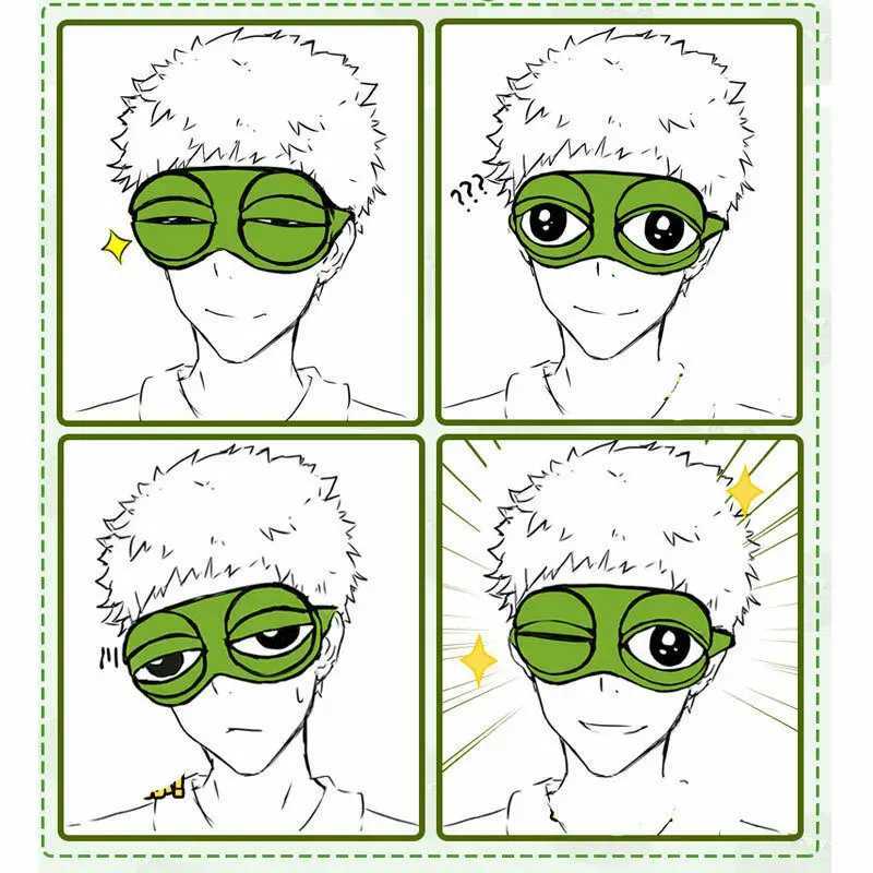 Sleep Eye Mask 3D Cute Frog Padded Shade Cover Sleeping Close/Open Funny Mask Novely Eye Patch Sleeping RestXJ250103