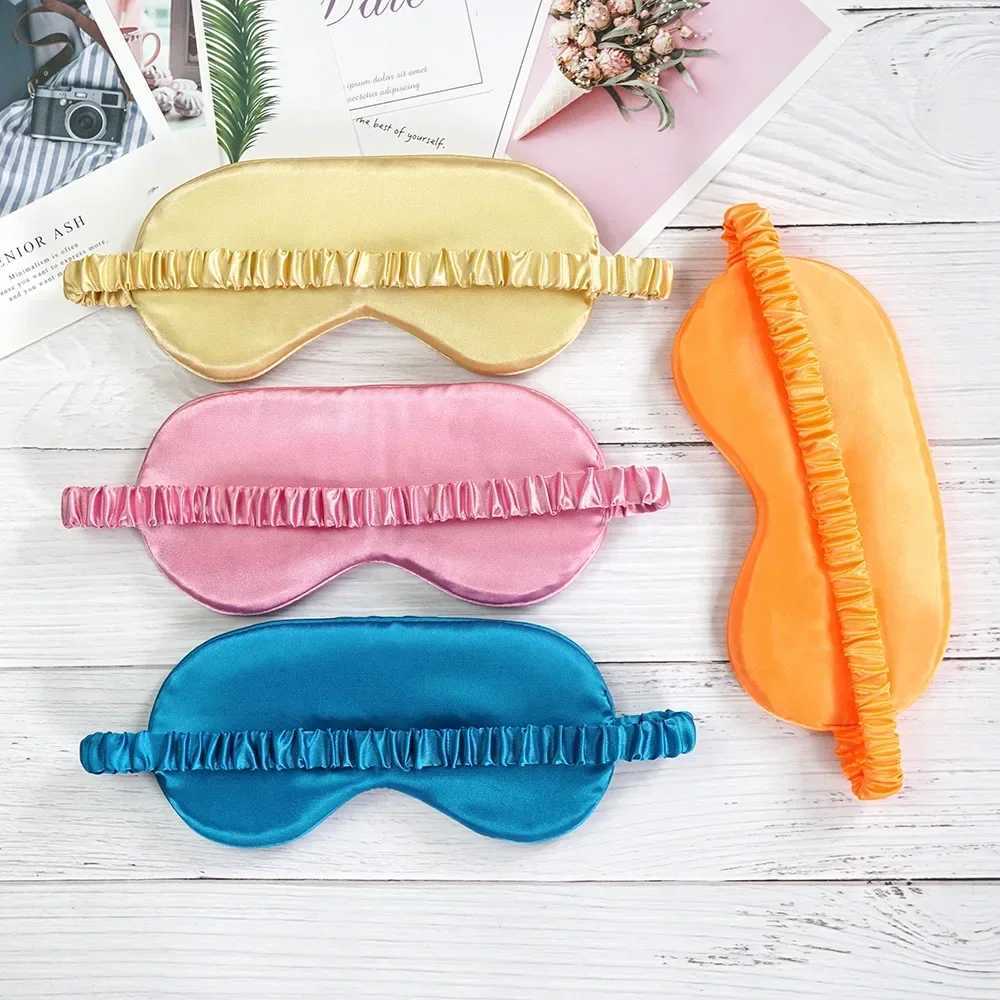 Imitated Silk Eye Patch Shading Sleep Eye Mask Eyepatch Travel Relax Cover Eyeshade Health Sleeping Shield Eye Care ToolsXJ250103