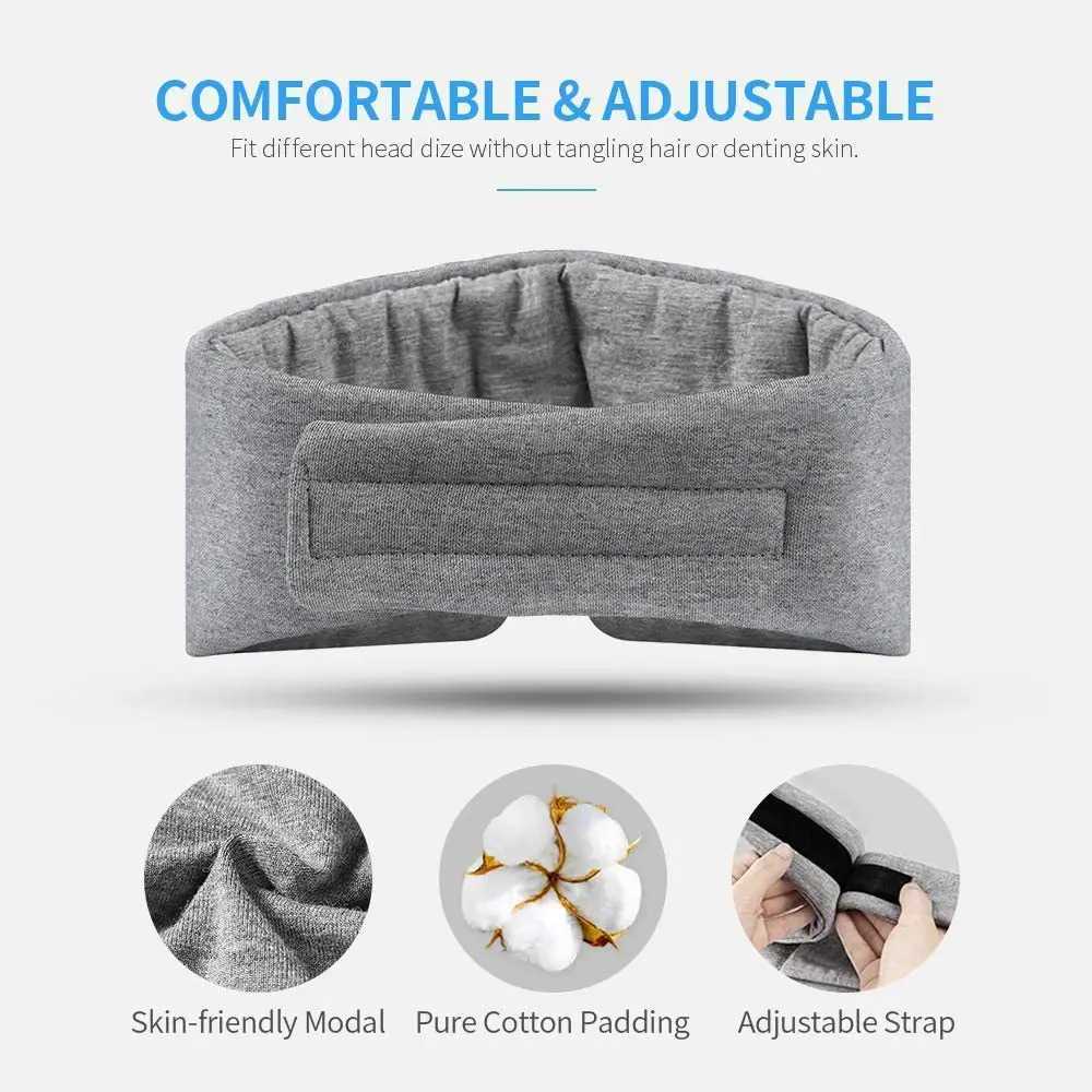 Cotton Sleep Mask Comfortable Breathable Sleeping Eye Mask Adjustable Eyeshade Blinder Blindfold Eye Patch Best Night CompanionXJ250103