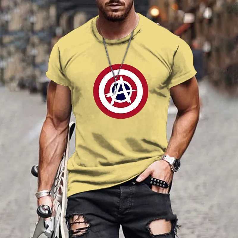 2024 New T-shirt Mens 3D Printed Pattern T-shirt Short Sleeve Retro Top Mens Round Neck ClothingXJ240102