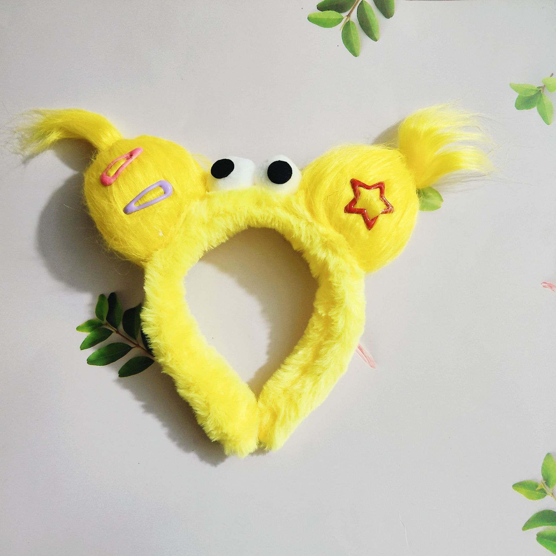 Ugly and cute headband big eyes tied hair braided hair high cranial hair hair hairpin explosive hair monster face washing adult funny Sanfu ugly child