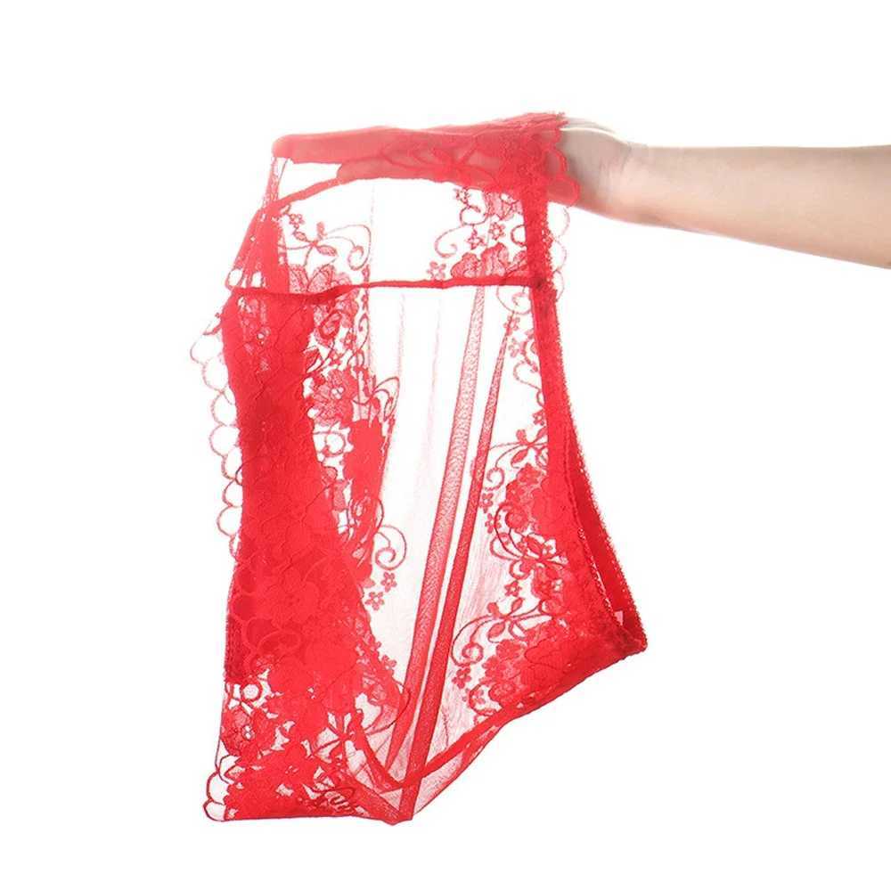 Plus Size Women Panties High Waist Sexy Underwear Fat Mother Lace Transparent Briefs Fashion Solid Seamless Underpants Fast SendXJ250103