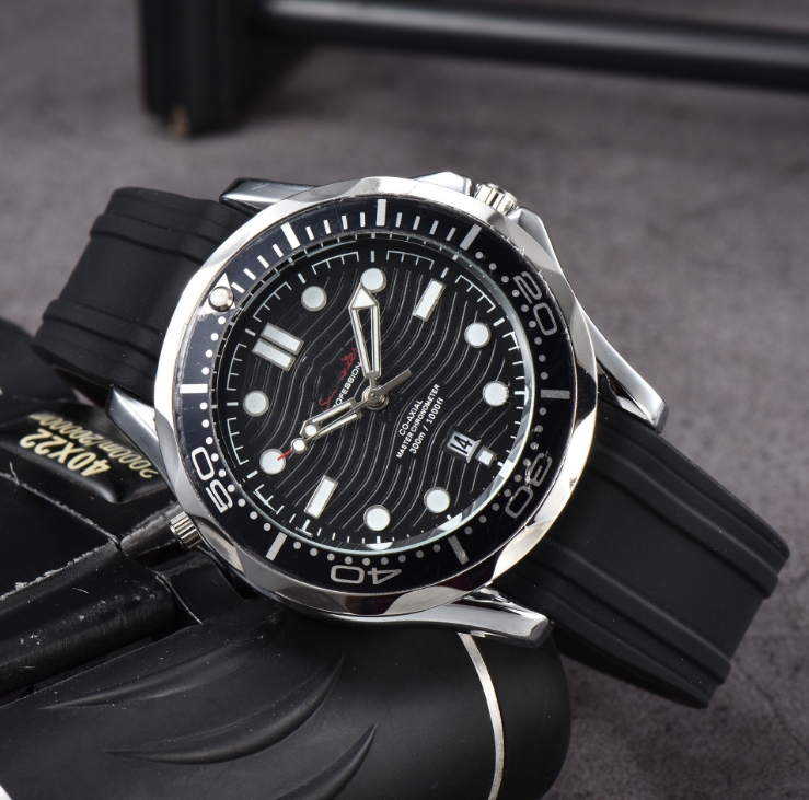 watch no-mechanical automatic mens watch 42mm luxury Commander James Bond designer watches men stainless steel wristwatches day date sapphire glass