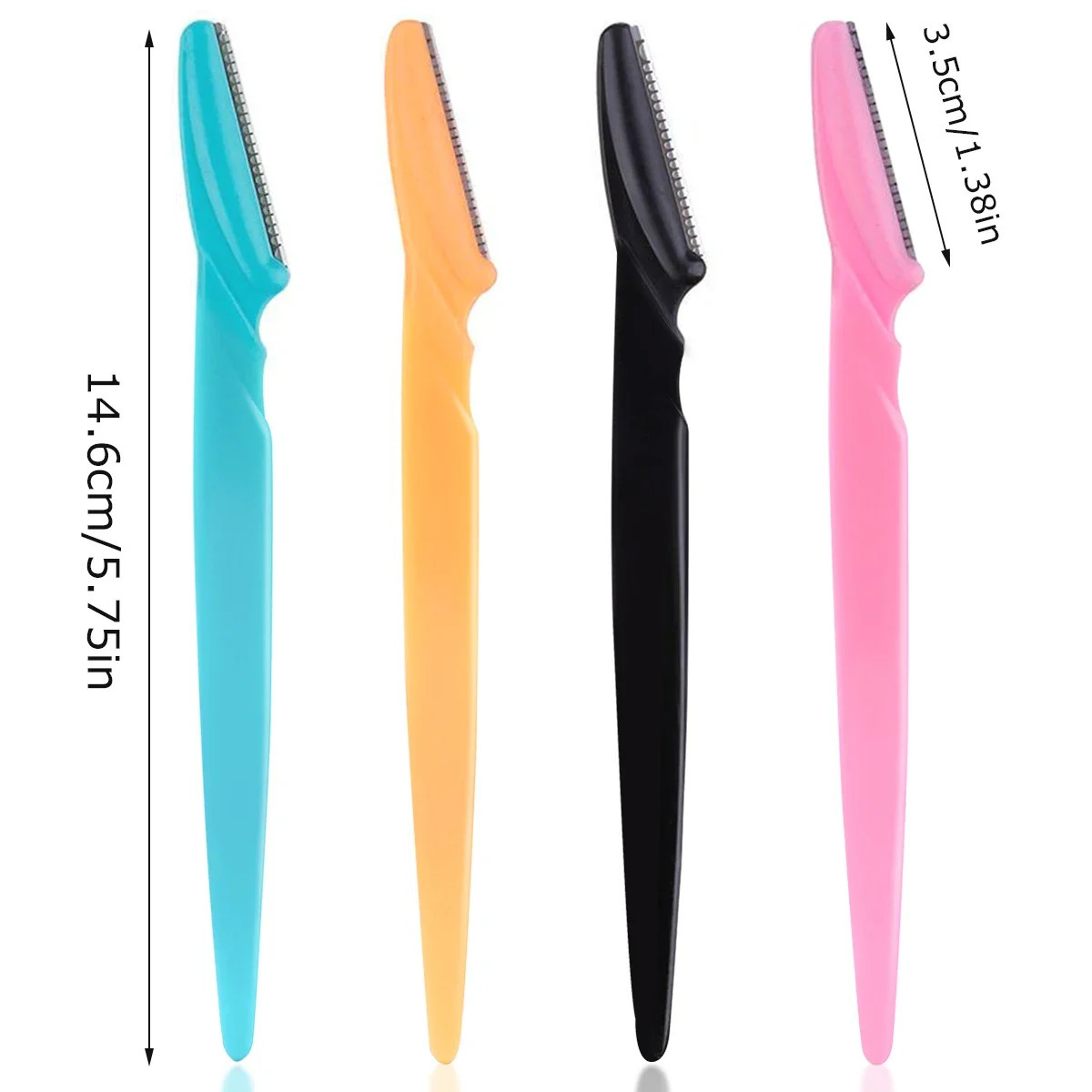 30Pcs/Bottle Eyebrow Razors With Container Facial Eye Brow Trimmer In Case Hair Removal Shaver Safe Blades Trimming Tools 241226