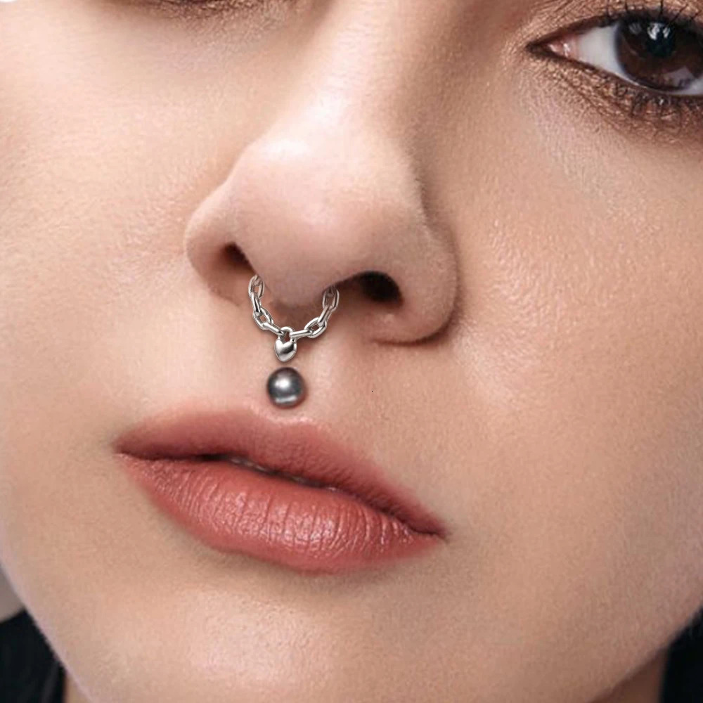 Doearko 1pc Septum Rings Hoop Hinged Segment Septum Nose Ring Clicker Ring Cartilage Earrings Hoop Helix Tragus Piercing Jewelry 250103