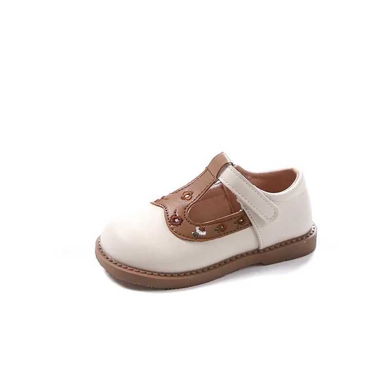 Baby Girl Fashion Lace Shoes Girls Princess New Spring Autumn Childrens Little Leather Shoes Soft M250103