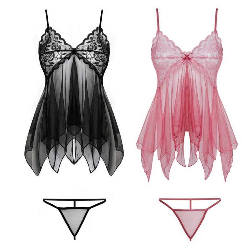 Sexy lingerie womens sleeveless Babydoll V-neck sleepwear underwear W250103