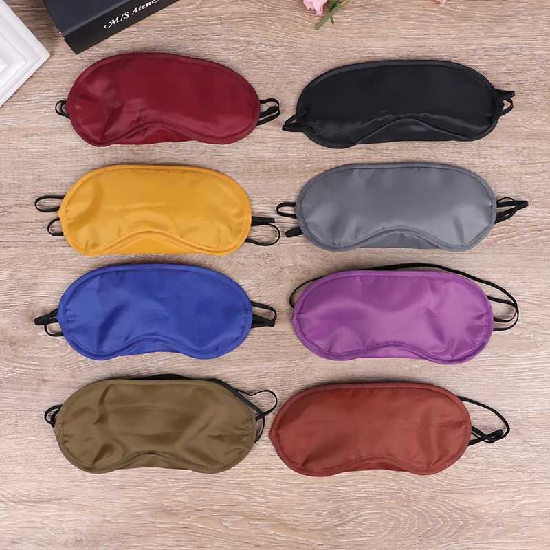 New Eye Masks Shade Patch Women Men Blindfold Travel Sleepmasker Soft Portable Eye Mask Black Fast Sleeping Eyeshade CoverXJ250103