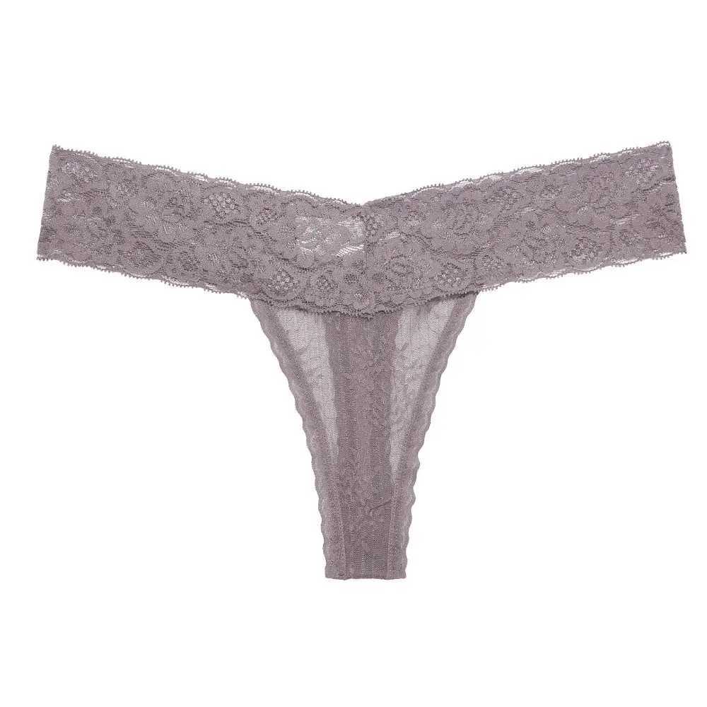 Floral Lace Thong Seamless Panties Solid Color Traceless Briefs Female Lingerie Low Waist Sexy Underpants LadiesXJ250103