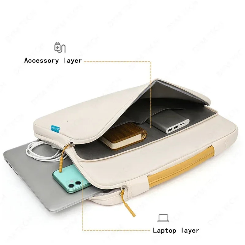 Laptop Bag Notebook Pouch 14 16.1 Inch SlEEve Cover Waterproof Shockproof Briefcase 250102