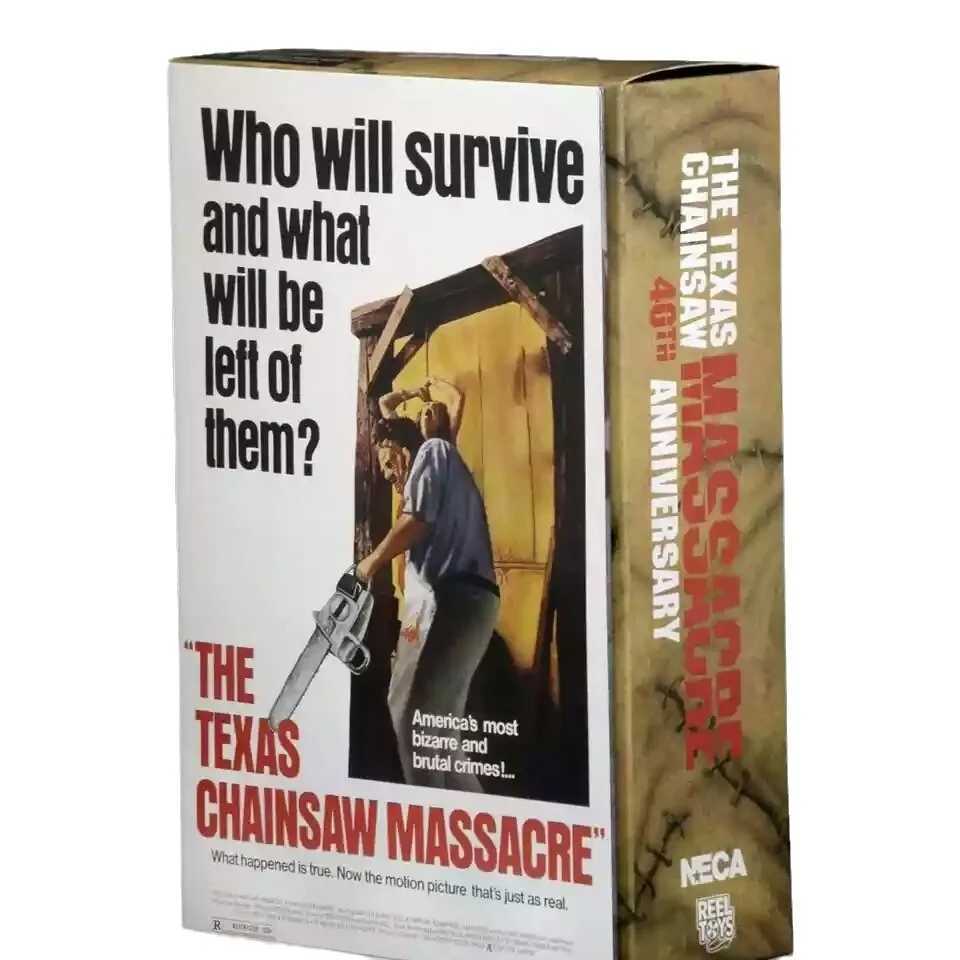Leatherface Texas Action Figure Chains Massacre Fortieth anniversary Movie Characters Terror Model Doll Collectible Toy GiftXJ250103