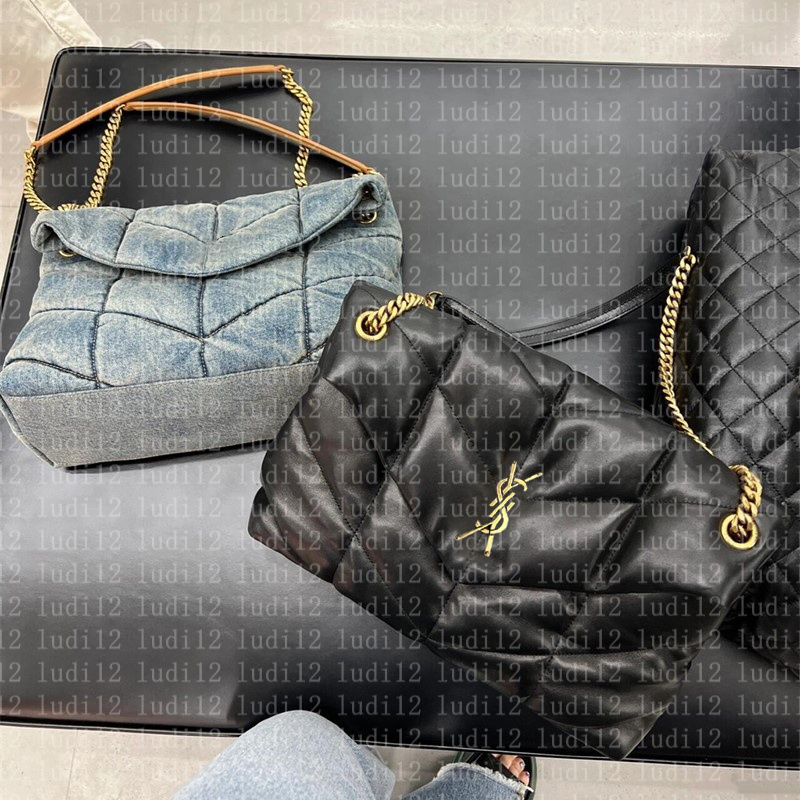 New designer bag loulou cloud bag purse Womens crossbody shoulder bag Original handbag Luxury backpack mirror quality leather chain bag litchi hobo fashion tote 16a