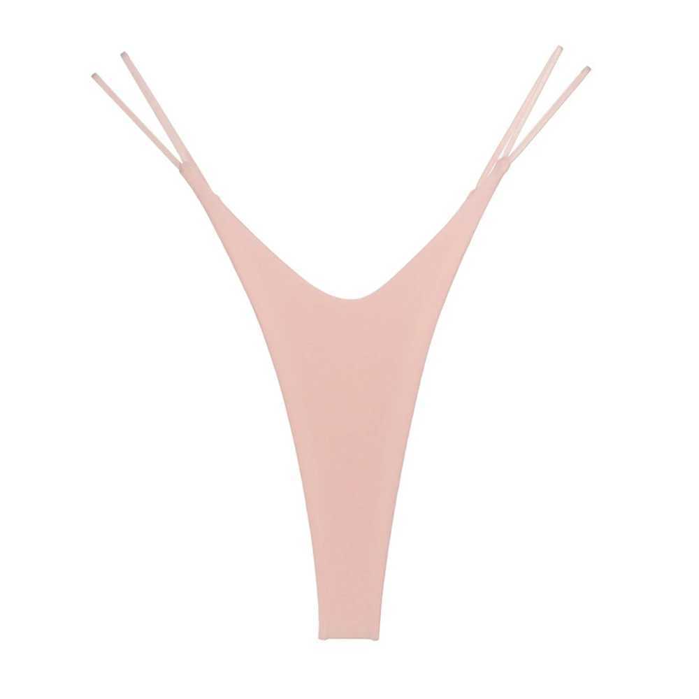 Funny Slim Thong Comfortable Hem Fashion Striped Thong Solid Color Thong Sexy Pronged Thong Pearl Pendant Lace Embroidery ThongXJ250103