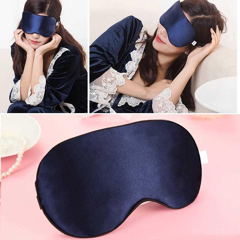 100% Natural Mulberry Silk Sleep Mask Soft Eye Patches Soft Blindfold Smooth Eye Mask Eyeshade Eye Cover Patch Bandage ComfortXJ250103