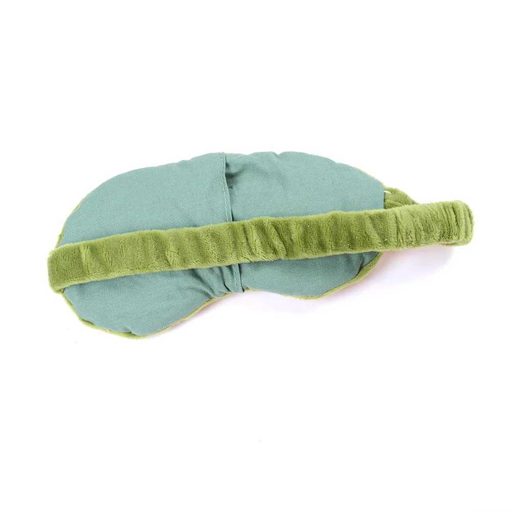 3D Sad Frog Sleep Mask Natural Sleeping Eyeshade Cover Shade Eye Patch donna uomo Soft Portable Blindfold Travel EyepatchXJ250103