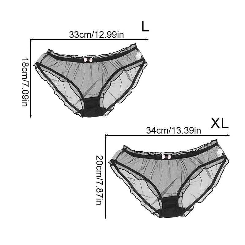 Transparent Sexy Panties Low Waist Seamless Panties Women Lace Panties Summer Pure Cotton Crotch Breathable Underpants UnderwearXJ250103