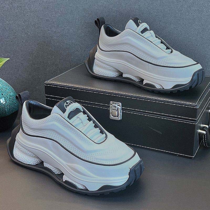 Men Sneaker Designer New Soft Sole Running Fashion Casual Leather Cowhide Height Increased Platform Sport Shoes 7646 08be