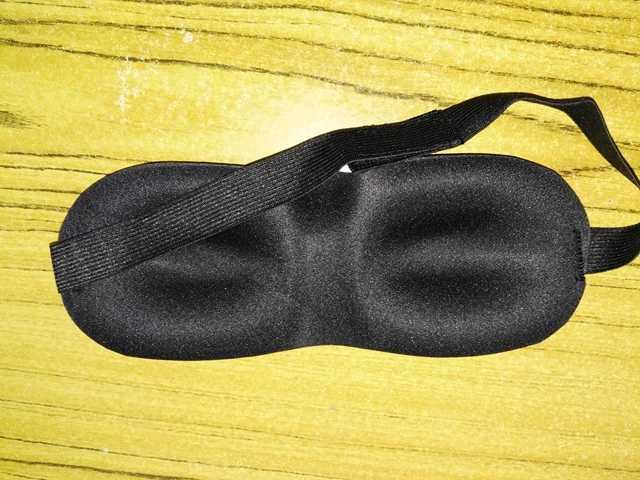 1pcs black 3D Memory Sponge Sleep Mask Travel Sleeping Eye Mask Sleeping Blindfold cache yeux masque de nuitXJ250103