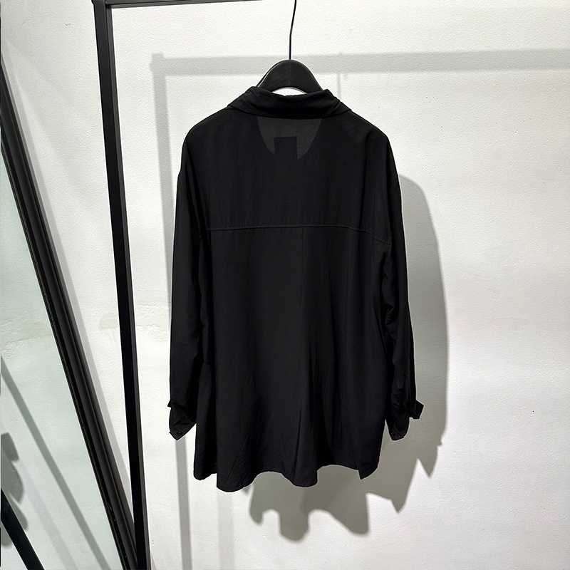 PFHQ Fashion Patchwork Shirts For Men's Turn-Down Collar Long Sleeve Single Breasted Sports Comfortable Tops Chic Autumn 21F3676