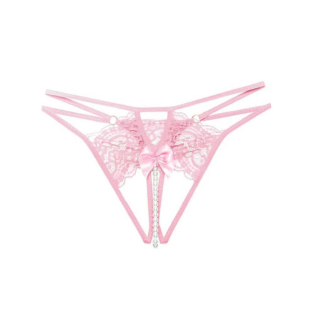 Lace Beading Womens Panties Thongs G Strings Bow Sexy Lingerie 1/2/3Pcs Transparent Underwear Lingeries Sexy Female LenceriaXJ250103