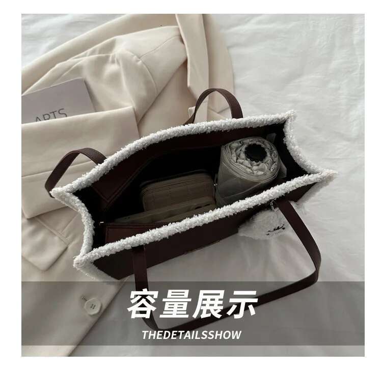 new imitation suede and cashmere patch women s shoulder bag designer department retro cartoon pendant crossbody bag square handbag bag