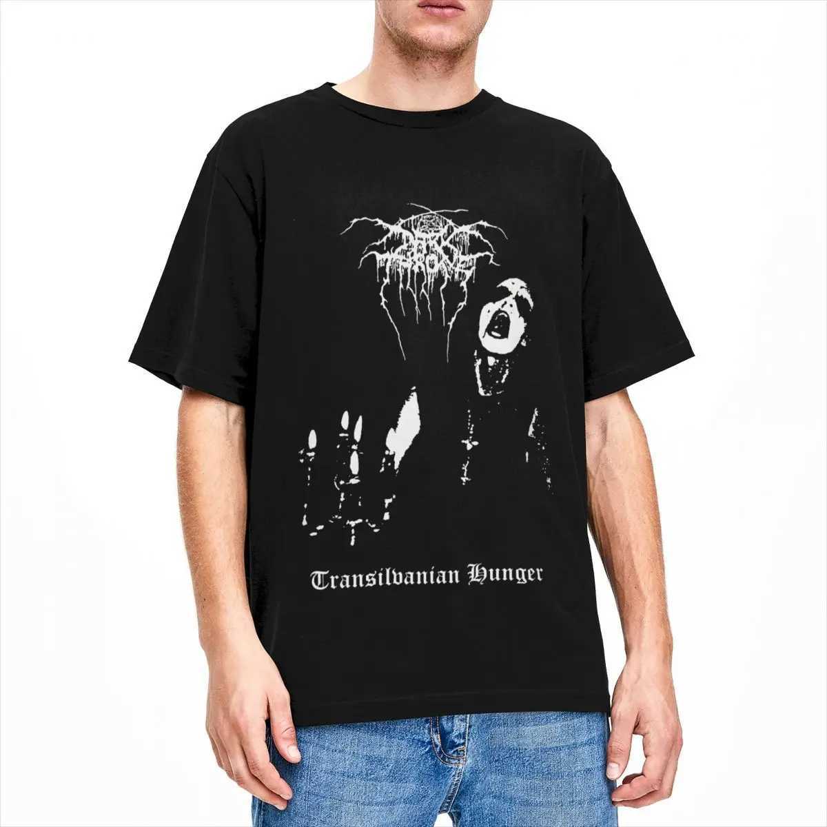 Men Women T Shirt Darkthrone Transilvanian Hunger Vintage Pure Cotton Norwegian Black Metal Band T Shirt Large Size TshirtXJ240102