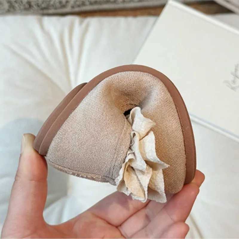 Fashion baby girl princess flower shoes childrens flat shoes soft PU sole lace upper spring autumn summer birthday party M250103