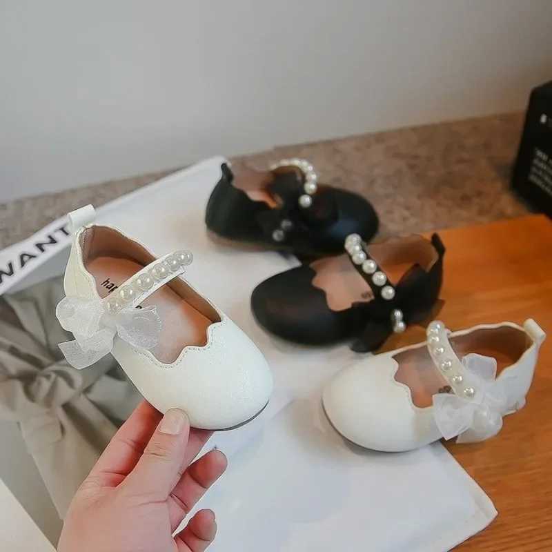 Girl Mary Janes Party Wedding Display Simple Korean Breathable Soft Platform Simple Childrens Casual Leather Shoes M250103