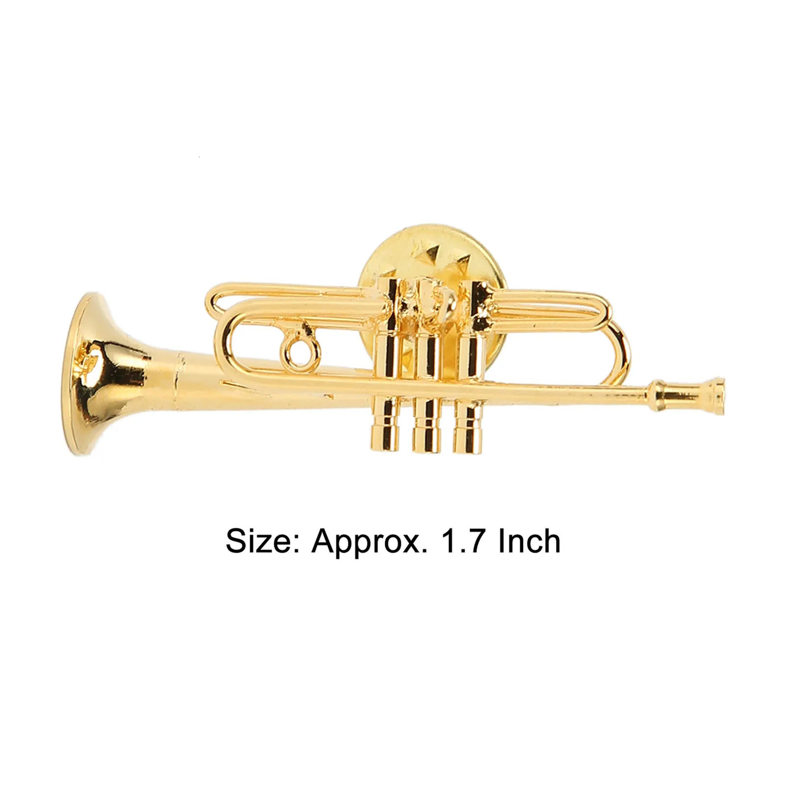 Musical Instrument Brooch Trumpet Brooch Brass for Concert for Music Lover 250103