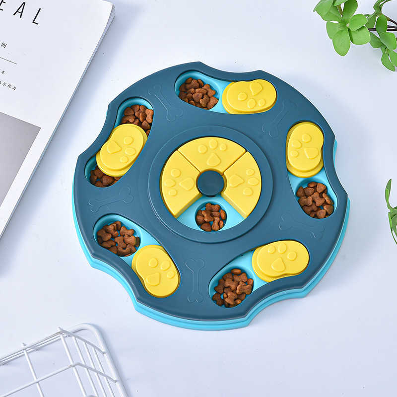 New dog educational toys Slow food plate choking bowl Hidden food bowl non-slip dog bowl Cat bowl Pet supplies X241213